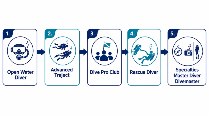 Wat na de Open Water Diver opleiding