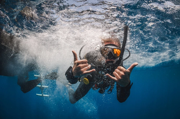 PADI Instructor tijdens advanced training en professional development