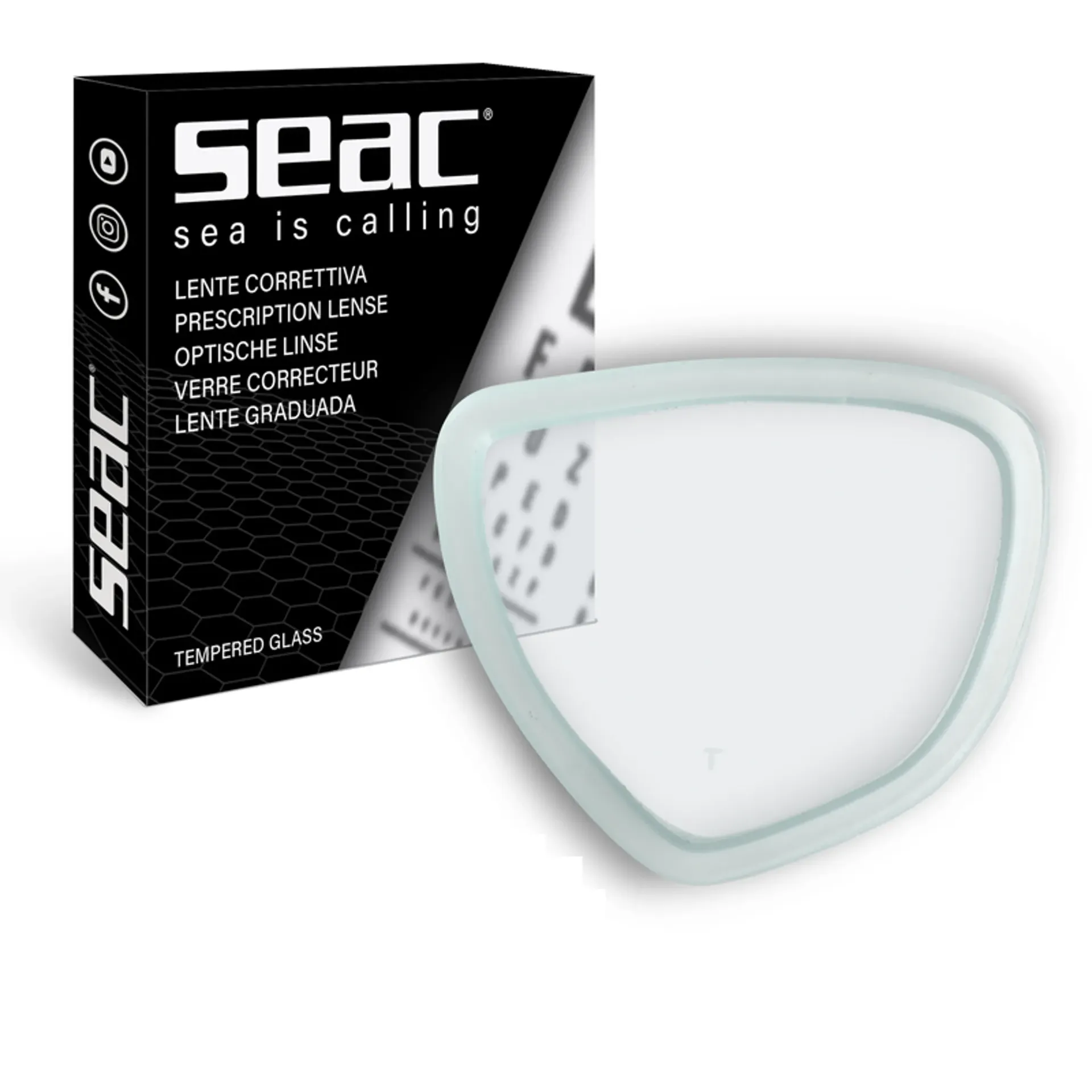 SEAC Arodite Duikmasker Correctieglazen (-1.0 tot -6.0)