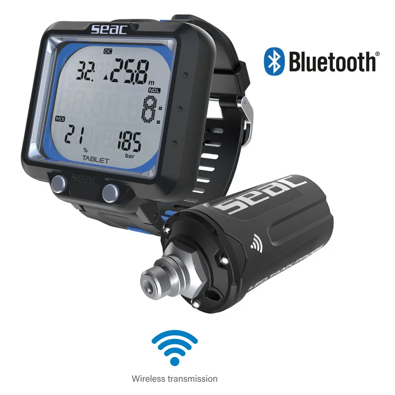 [160-61NB] SEAC Tablet & Transmitter duikcomputer set (Blauw)