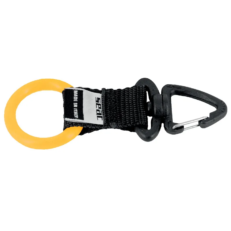 SEAC clip met musketon en rubberen ring